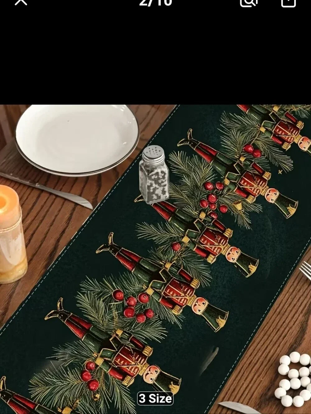 New Toy Soldier Table Runner 13x72 #1598-565